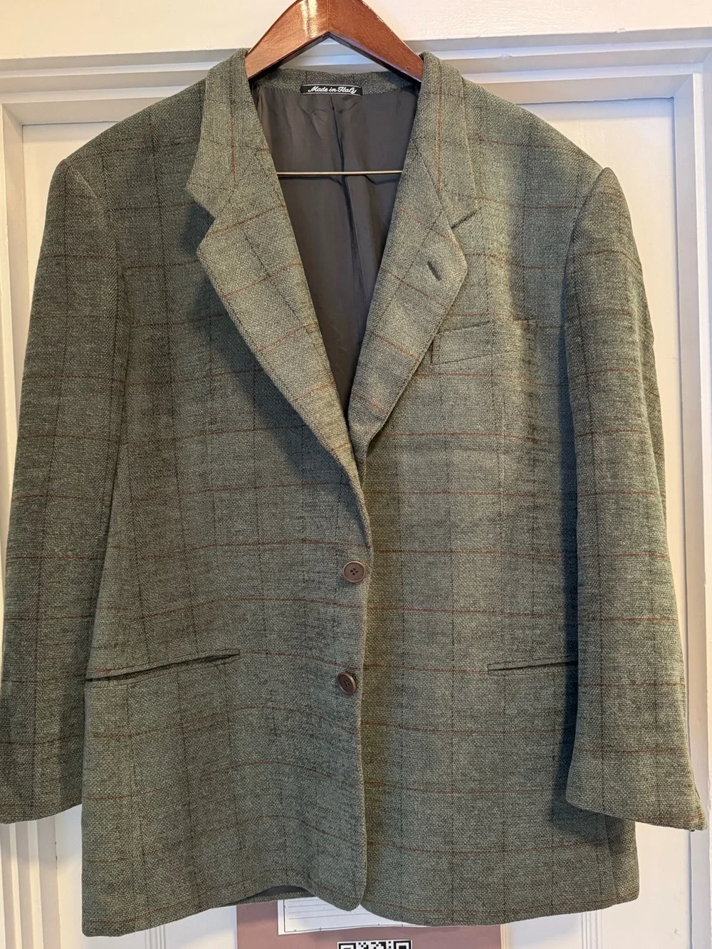 Giorgio Armani Windowpane Sport Coat - Tailored Blazer